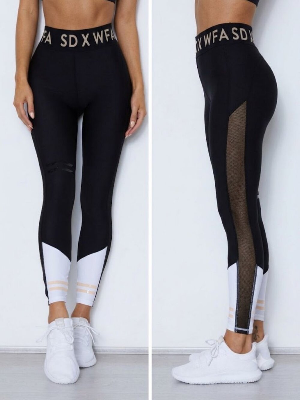 Sarah's Day X White Fox Active Leggings Gym Yoga Running Size Small